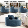 Round Sofa Bed with Memory Foam Sectional Couches for Living Room, Cloud Couch with three pillows - Image 8