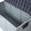 All Weather UV Pool Deck Box Storage Shed Bin Backyard Patio Outdoor w/ Wheel,75 Gallon Resin Deck Box-Organization and Storage for Patio Furniture Outdoor Cushions,Garden Tools and Pool Toys - Image 9