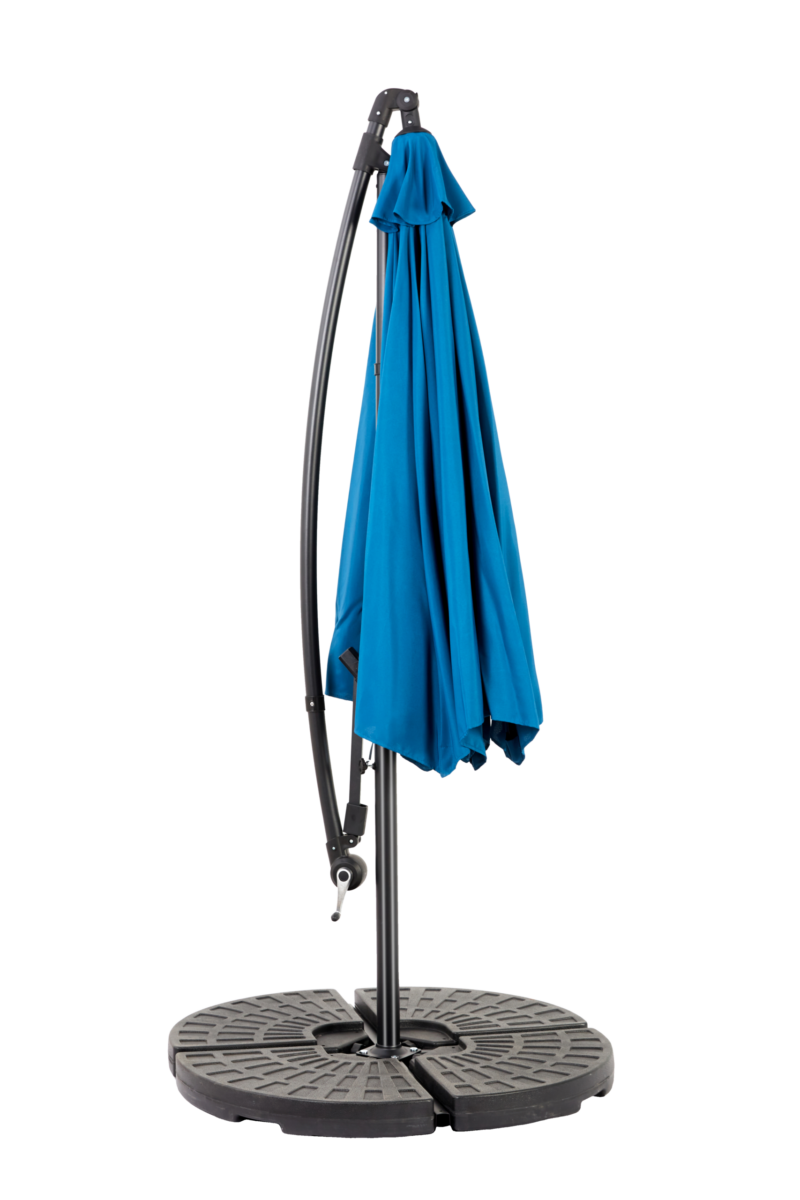 Best Choice Products 10ft Offset Hanging Market Patio Umbrella w/Easy Tilt Adjustment, Polyester Shade, 8 Ribs for Backyard, Poolside - Image 11