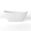 61 inch freestanding solid surface soaking bathtub for bathroom - Image 7