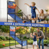Kids Single Shot Basketball Arcade Game, Indoor Basketball Hoop with 2 Balls & Pump, Foldable Stand for Toddlers & Children - Image 7