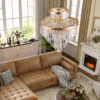 Golden Luxury Crystal Chandelier Modern Chandeliers Lights Fixture Hanging Pendant Light Fixture for Dining Room Bedroom Living Room Dia 23.6 Inch-Gold - Image 4