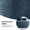 Round Sofa Bed with Memory Foam Sectional Couches for Living Room, Cloud Couch with three pillows - Image 6