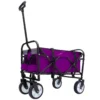 Minimeetall Strap , Collapsible Foldable Wagon Cart with strapping system Beach Wagon , Utility Cart , Utility Wagon Grocery Cart for Camping Shopping Sports Gardeing Fishing Supports 225lbs purple - Image 11