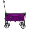 Minimeetall Strap , Collapsible Foldable Wagon Cart with strapping system Beach Wagon , Utility Cart , Utility Wagon Grocery Cart for Camping Shopping Sports Gardeing Fishing Supports 225lbs purple - Image 12