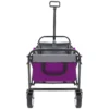 Minimeetall Strap , Collapsible Foldable Wagon Cart with strapping system Beach Wagon , Utility Cart , Utility Wagon Grocery Cart for Camping Shopping Sports Gardeing Fishing Supports 225lbs purple - Image 16