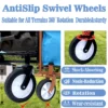 Minimeetall Strap , Collapsible Foldable Wagon Cart with strapping system Beach Wagon , Utility Cart , Utility Wagon Grocery Cart for Camping Shopping Sports Gardeing Fishing Supports 225lbs purple - Image 4