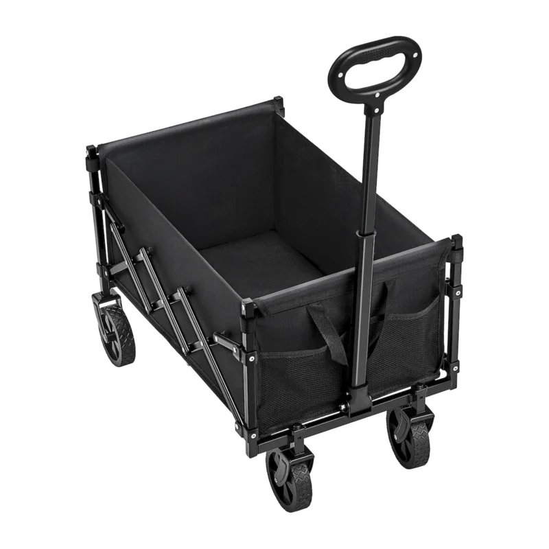 Collapsible Folding Wagon with Wheels, Wagons Carts Foldable with 225lbs Capacity, Lightweight Portable Utility Wagon Cart for Grocery Shopping Sports Camping and Garden - Image 12