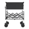 Collapsible Folding Wagon with Wheels, Wagons Carts Foldable with 225lbs Capacity, Lightweight Portable Utility Wagon Cart for Grocery Shopping Sports Camping and Garden - Image 3
