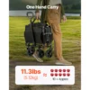 Collapsible Folding Wagon with Wheels, Wagons Carts Foldable with 225lbs Capacity, Lightweight Portable Utility Wagon Cart for Grocery Shopping Sports Camping and Garden - Image 4