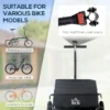 Aosom Bicycle Cargo Trailer with Removable Box and Waterproof Cover, Bike Wagon Trailer with Two 16in Wheels - Image 4