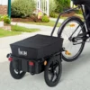Aosom Bicycle Cargo Trailer with Removable Box and Waterproof Cover, Bike Wagon Trailer with Two 16in Wheels - Image 6