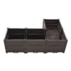 Indoor and outdoor rectangular plastic planting box; planting kit for fresh vegetables, herbs, flowers, and succulents; brown - Image 7