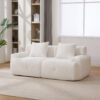73" Modern Modular Sectional Sofa Loveseat, 2 Seater Tufted Comfy Cloud Tufted Floor Convertible Couch with 2 Pillows, Boneless Conversion Sofa for Living Room,Office, Apartment,Guestroom - Image 16