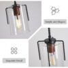 Modern Industrial Pendant Light with Clear Glass Shade, Adjustable Metal Pendant Lighting for Kitchen Island Dining Room Entryway, Easy Clean Glare-Free Home Light Fixture - Image 8