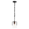 Modern Industrial Pendant Light with Clear Glass Shade, Adjustable Metal Pendant Lighting for Kitchen Island Dining Room Entryway, Easy Clean Glare-Free Home Light Fixture - Image 13