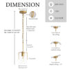 Farmhouse Gold Pendant Light, 1-Light Clear Glass Kitchen Island Light for Dining Table, Adjustable Modern Hanging Ceiling Fixture for Entryway, Hallway, Bedroom - Image 9