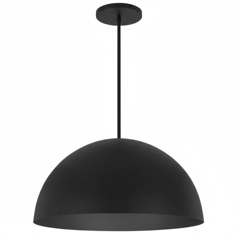 24 inch Diameter Integrated LED Black Pendant - Image 15