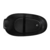 51" Solid Surface Oval Freestanding Black Bathtub with Overflow and Drain Assembly, with Integral Seat and headrest, LTL - Image 4