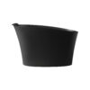 51" Solid Surface Oval Freestanding Black Bathtub with Overflow and Drain Assembly, with Integral Seat and headrest, LTL - Image 12