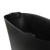 51" Solid Surface Oval Freestanding Black Bathtub with Overflow and Drain Assembly, with Integral Seat and headrest, LTL - Image 8