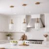 Modern Style Pendant Lamp - Bronze and Clear 110-120V Bedside Lamp Bedroom/Living Room Ceiling Light - Image 3