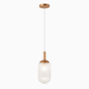 Modern Style Pendant Lamp - Bronze and Clear 110-120V Bedside Lamp Bedroom/Living Room Ceiling Light - Image 6