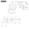 112.2" Sectional Sofa Pull-out Sofa Bed Sleeper with a Storage Ottoman,Three Pillows and Charging Devices for Living Room - Image 13