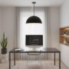 24 inch Diameter Integrated LED Black Pendant - Image 5