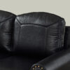 59" Classic Living Room Sofa Loveseat Faux Leather Couch,Rolled Arm Sofa with Nails,Solid Wood Legs,Upholstered Breathable PU Leather Brown - Image 28