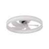 20" Flush Mount Ceiling Fans with Lights and Remote, 3000K-6000K Dimmable LED Fandelier Low Profile Chandelier Ceiling Fan for Bedroom Living Room, White - Image 7
