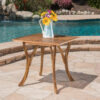 Outdoor Acacia Wood Square Dining Table - 31.50"L x 31.50"W x 30.00"H - Natural brown - Image 2