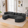 Boneless Couch Modular Sectional Sofa 114.9" Free-combined Sofa Couch Sofa Bed Compression Sofa with Deep Seating and Curved Design for Living Room - Image 16