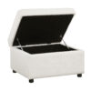 112.2" Sectional Sofa Pull-out Sofa Bed Sleeper with a Storage Ottoman,Three Pillows and Charging Devices for Living Room - Image 11