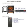 18 inch 3D Flame Electric Infrared Quartz Fireplace Stove with remote control - Image 3