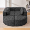 Boneless Couch Modular Sectional Sofa 114.9" Free-combined Sofa Couch Sofa Bed Compression Sofa with Deep Seating and Curved Design for Living Room - Image 14