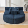 Boneless Couch Modular Sectional Sofa 114.9" Free-combined Sofa Couch Sofa Bed Compression Sofa with Deep Seating and Curved Design for Living Room - Image 8