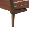 52" Mid Century Bench with Walnut Wood Leg,Channeled Upholstered Footrest Stool for Kitchen, Living Room, Bedroom, Entryway, End of Bed - Image 14