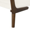 52" Mid Century Bench with Walnut Wood Leg,Channeled Upholstered Footrest Stool for Kitchen, Living Room, Bedroom, Entryway, End of Bed - Image 7