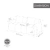 73" Modern Modular Sectional Sofa Loveseat, 2 Seater Tufted Comfy Cloud Tufted Floor Convertible Couch with 2 Pillows, Boneless Conversion Sofa for Living Room,Office, Apartment,Guestroom - Image 17