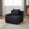73" Modern Modular Sectional Sofa Loveseat, 2 Seater Tufted Comfy Cloud Tufted Floor Convertible Couch with 2 Pillows, Boneless Conversion Sofa for Living Room,Office, Apartment,Guestroom - Image 9