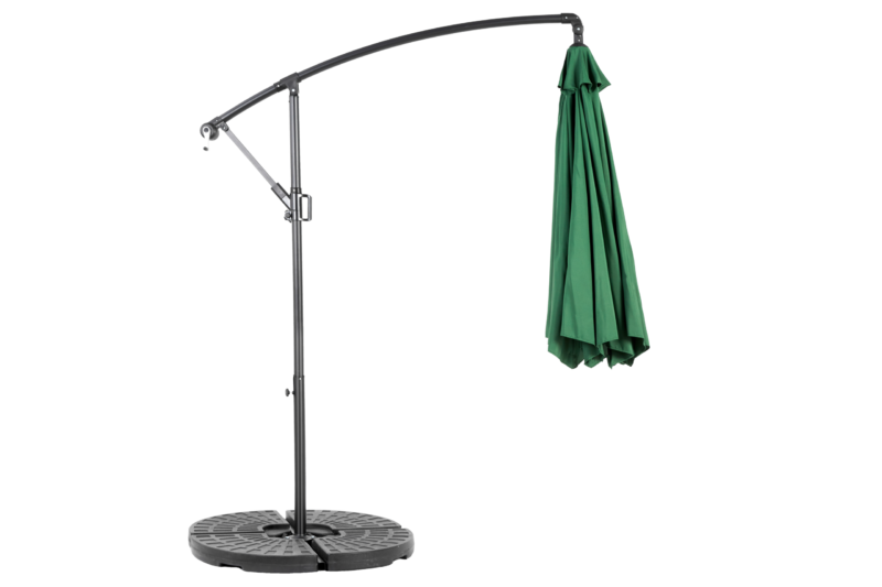 Best Choice Products 10ft Offset Hanging Market Patio Umbrella w/Easy Tilt Adjustment, Polyester Shade, 8 Ribs for Backyard, Poolside - Image 2