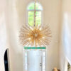 29" Mid-Century Modern 12-Light Starburst Chandelier – Gold Sputnik Pendant Light Fixture for Living Room, Dining Room, or Foyer (Bulb Not Included) - Image 7