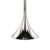Metal Floor Lamp in Polished Nickel and Clear K9 Crystal with White Linen Shade - Set of 2 - Image 8