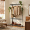 Rolling Clothes Rack, Garment Rack, Heavy Duty Garment Rack, Freestanding Clothes Rack, Closet Organizer and Storage