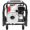Gas Engine Powered Water Pump 3" inlet&outlet, Flow:264Gpm , 7HP Engine 212CC, EPA Certificated, 3in NPT Connector, 3in to 2in coupler 2in1, 50 ft Discharge Hose, 12 ft Suction Hose, Wheels and Handle 