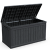 230 Gallon Large Outdoor Storage XXL Deck Box for Patio Furniture, Outdoor Cushions, Garden Tools and Sports/Pools Equipment, Waterproof Resin, Lockable, Black