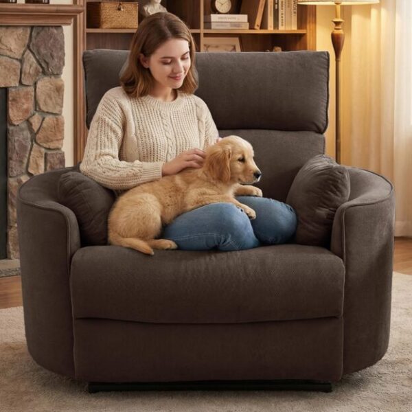 Oversized Power Recliner Chair for Big and Tall with USB in Living Room​