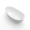 61 inch freestanding solid surface soaking bathtub for bathroom - Image 2