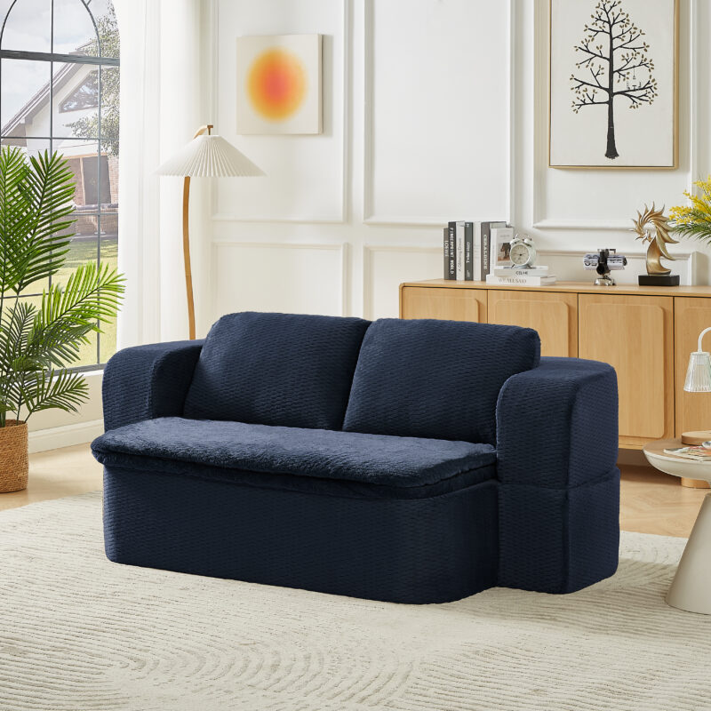 Convertible Sleeper Sofa, Modern Folding Futon Floor Foam Compression Sofa Bed Couch for Living Room Bedroom ApartmentConvertible Sleeper - Image 9